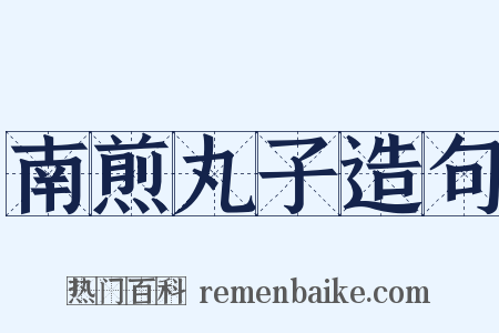 南煎丸子造句是什么意思的图片